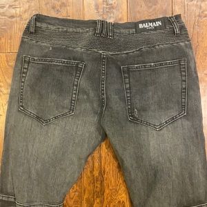 Distressed Balmain Moto jeans 34 x 32 size (33)